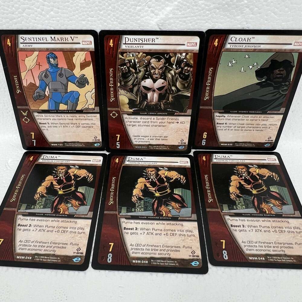 MARVEL Characters 2004 - Upper Deck VS System 2PCG | Spider-Friends
